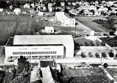 Mairie de Séméac - construction du groupe scolaire années 60