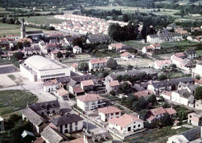 Mairie de Séméac - vue du centre ville années 1960