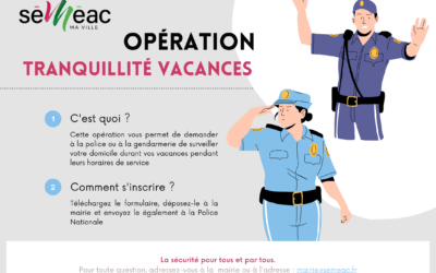 Opération « tranquillité vacances »