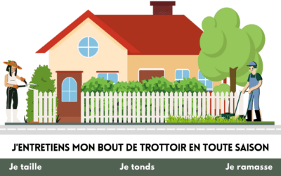 L’entretien des trottoirs à Séméac