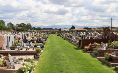 Enherbement du cimetière des Pradettes.