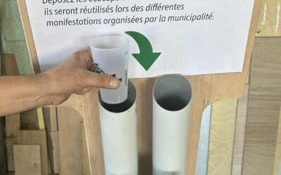Collecte d’écocups à la mairie