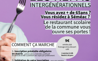 Lancement : les repas intergénérationnels